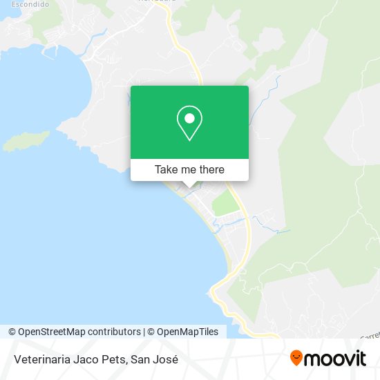 Veterinaria Jaco Pets map