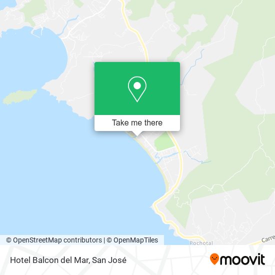 Mapa de Hotel Balcon del Mar