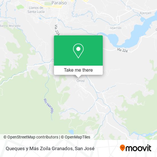 Queques y Más Zoila Granados map