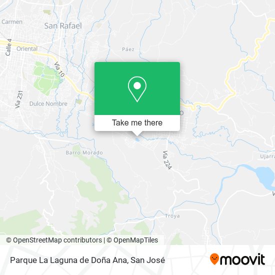 Parque La Laguna de Doña Ana map