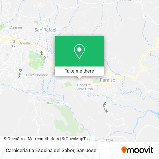 Mapa de Carniceria La Esquina del Sabor