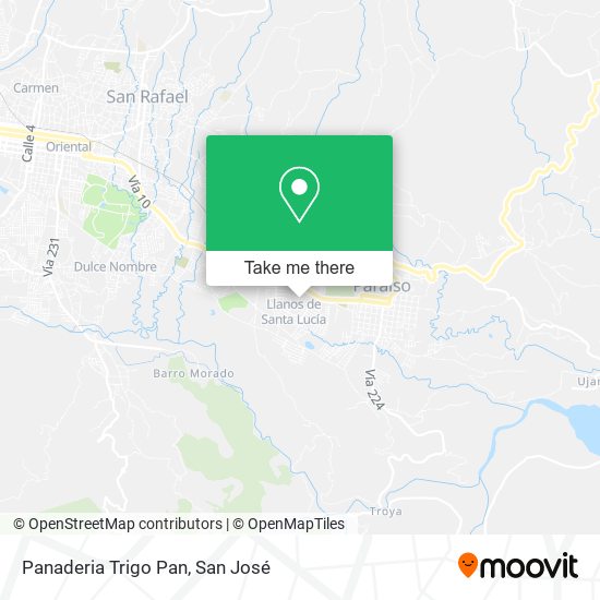Mapa de Panaderia Trigo Pan