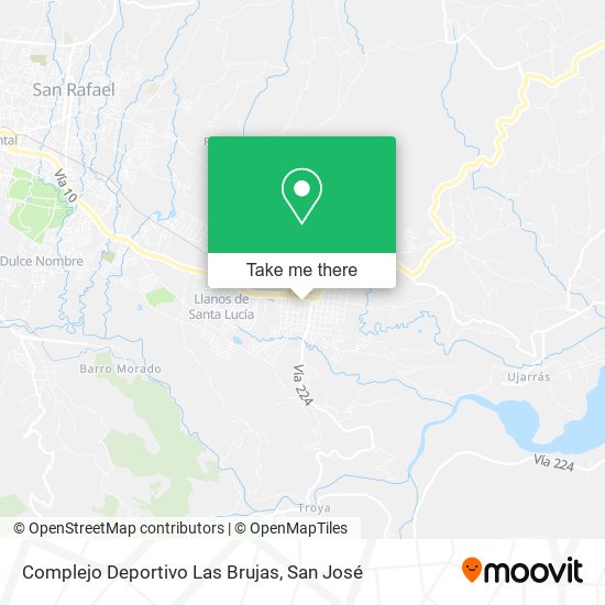 Mapa de Complejo Deportivo Las Brujas