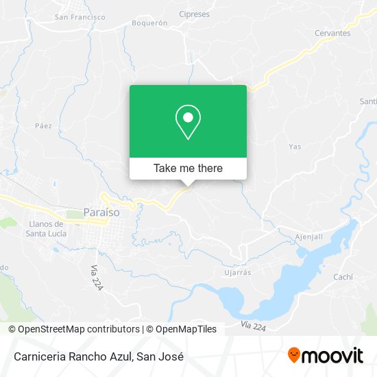 Mapa de Carniceria Rancho Azul