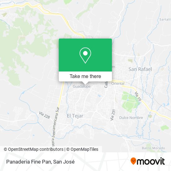 Mapa de Panaderia Fine Pan