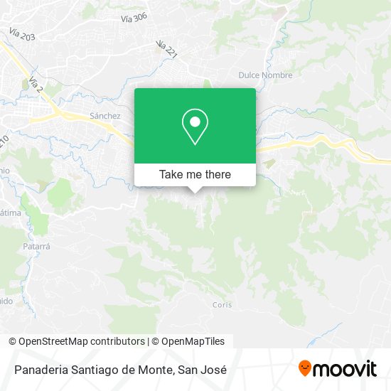 Mapa de Panaderia Santiago de Monte