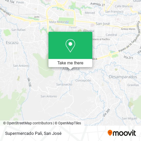 Supermercado Pali map