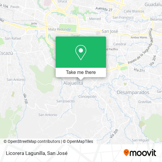 Licorera Lagunilla map