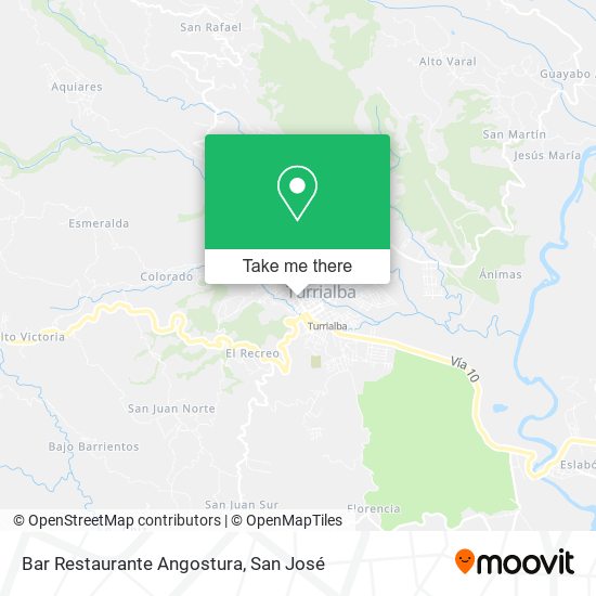 Bar Restaurante Angostura map