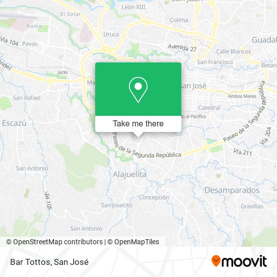 Bar Tottos map