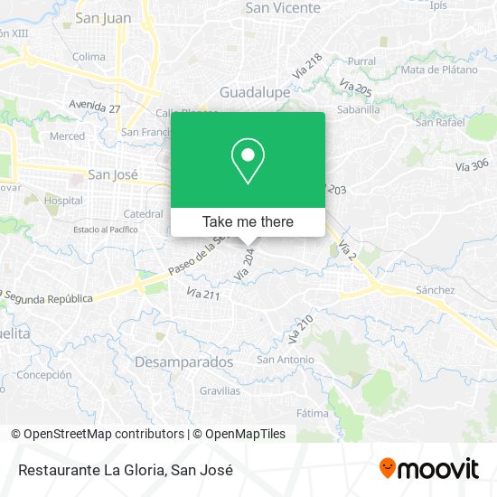 Restaurante La Gloria map
