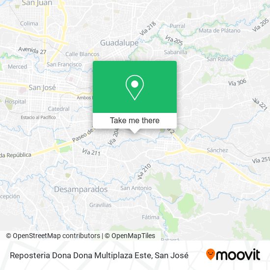 Reposteria Dona Dona Multiplaza Este map