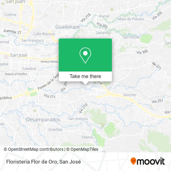 Floristeria Flor de Oro map