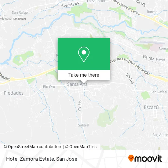 Hotel Zamora Estate map
