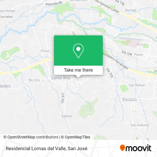 Mapa de Residencial Lomas del Valle