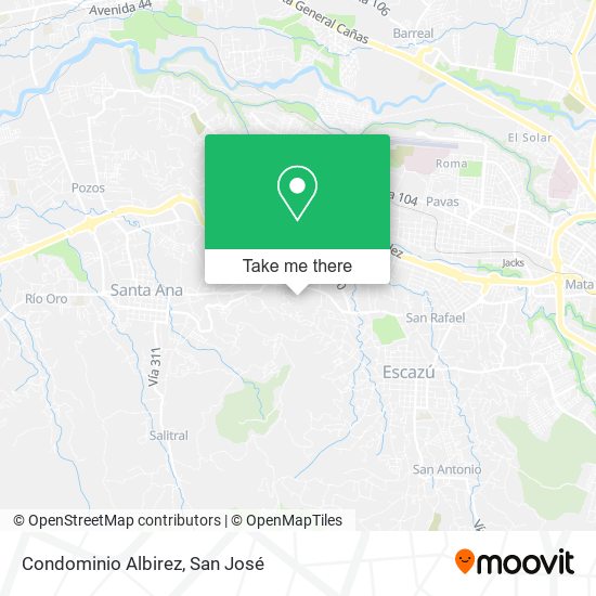 Condominio Albirez map
