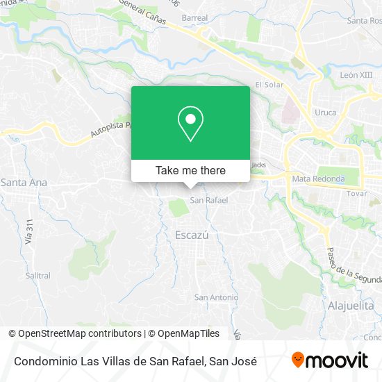 Condominio Las Villas de San Rafael map