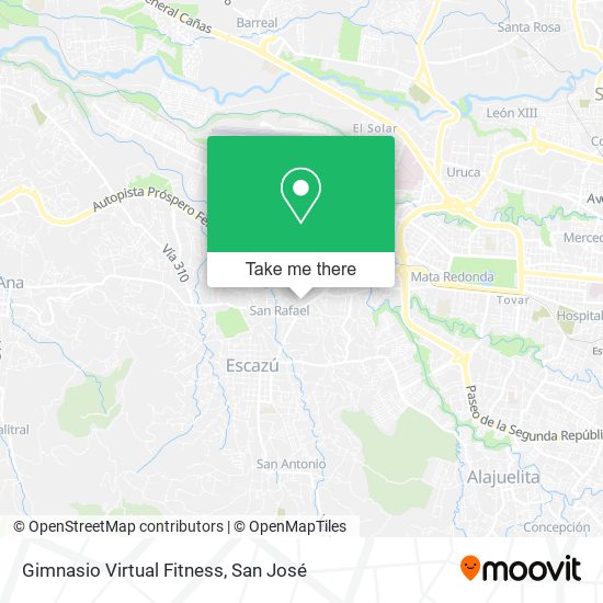 Gimnasio Virtual Fitness map