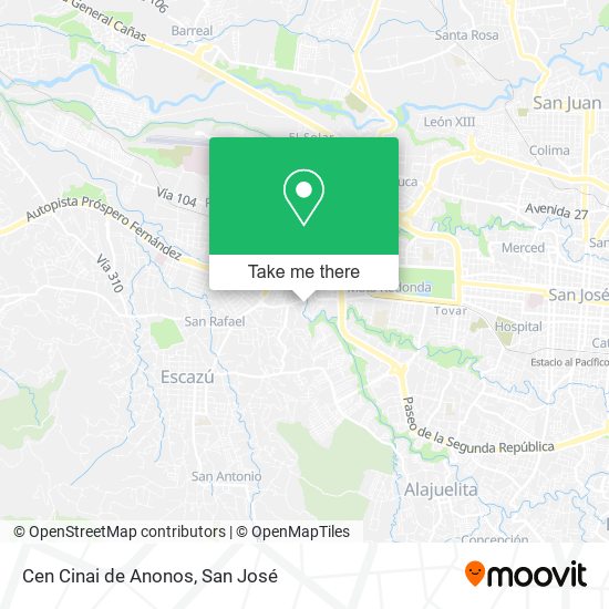 Mapa de Cen Cinai de Anonos
