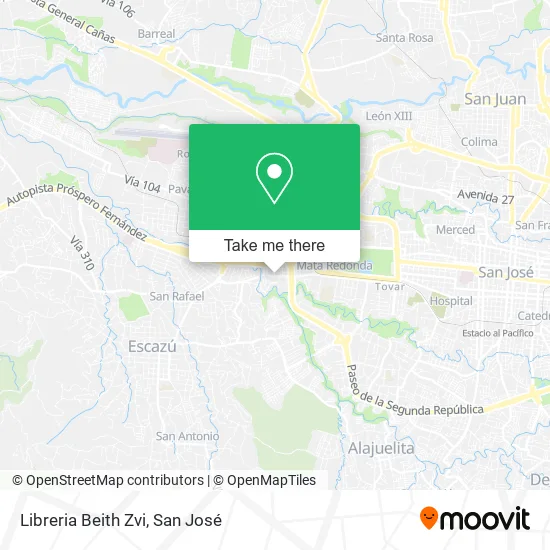 Libreria Beith Zvi map