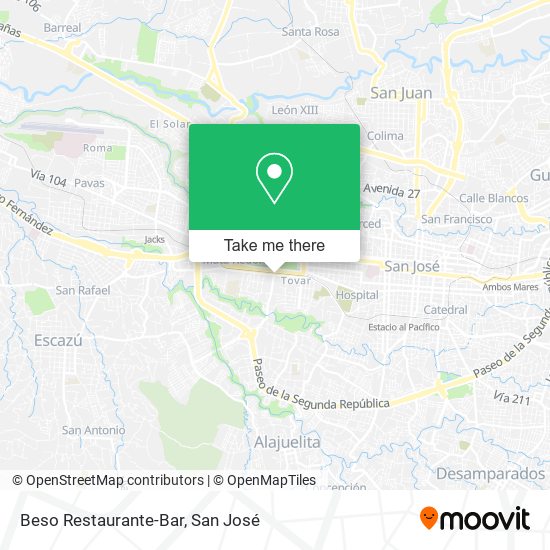 Beso Restaurante-Bar map