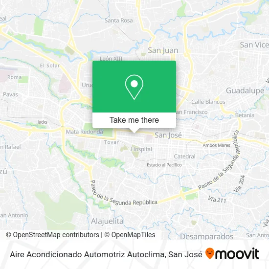 Aire Acondicionado Automotriz Autoclima map