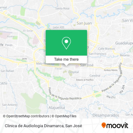 Clinica de Audiologia Dinamarca map