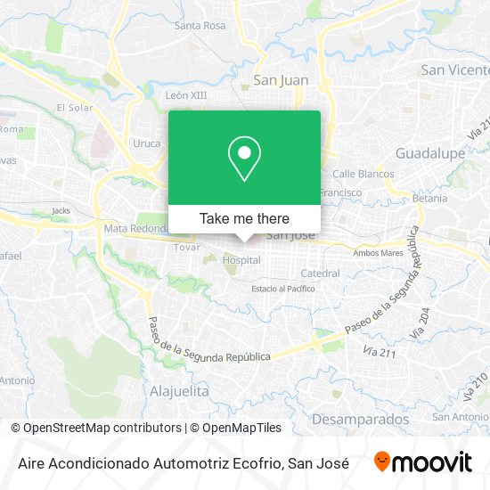 Aire Acondicionado Automotriz Ecofrio map