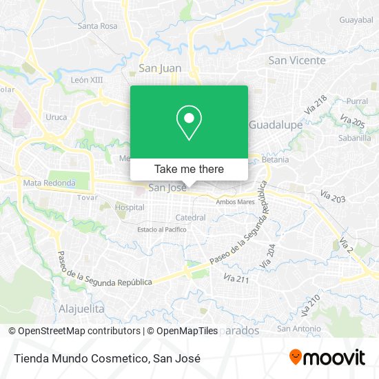 Tienda Mundo Cosmetico map
