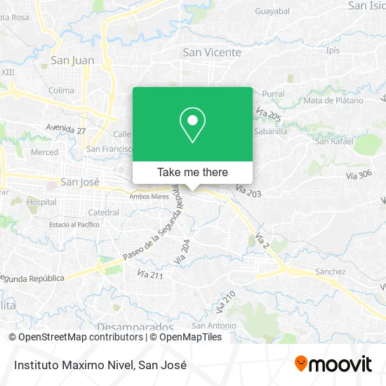 Instituto Maximo Nivel map