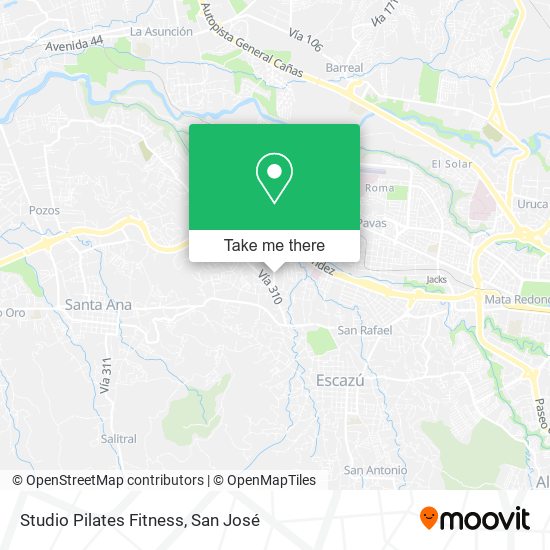 Studio Pilates Fitness map