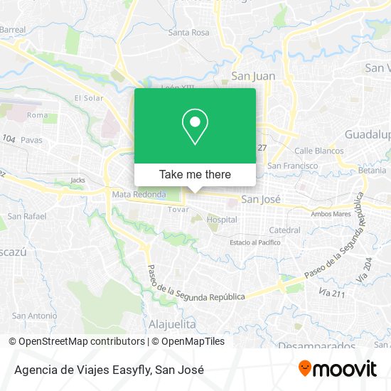 Agencia de Viajes Easyfly map