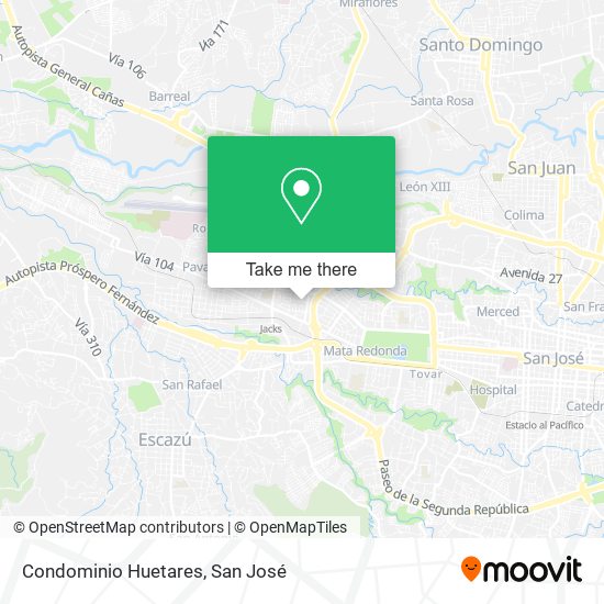 Condominio Huetares map