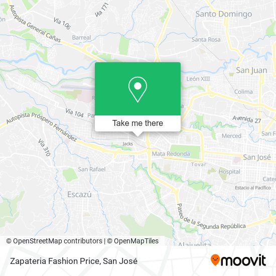 Zapateria Fashion Price map
