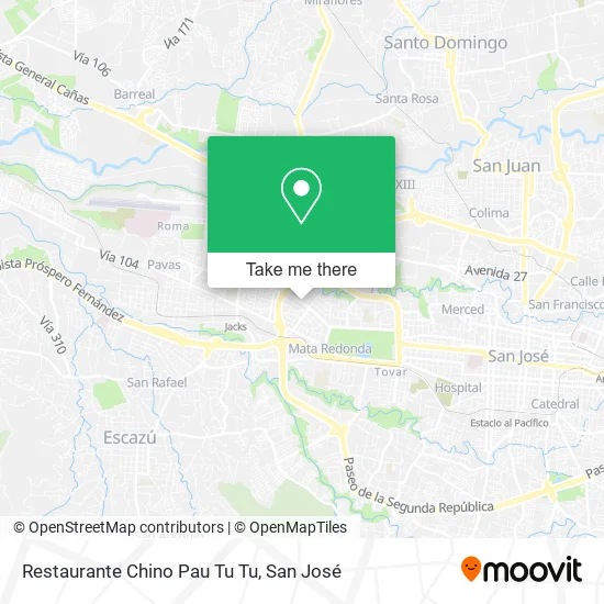 Mapa de Restaurante Chino Pau Tu Tu