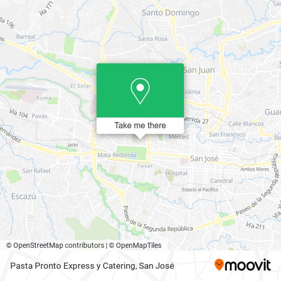 Pasta Pronto Express y Catering map
