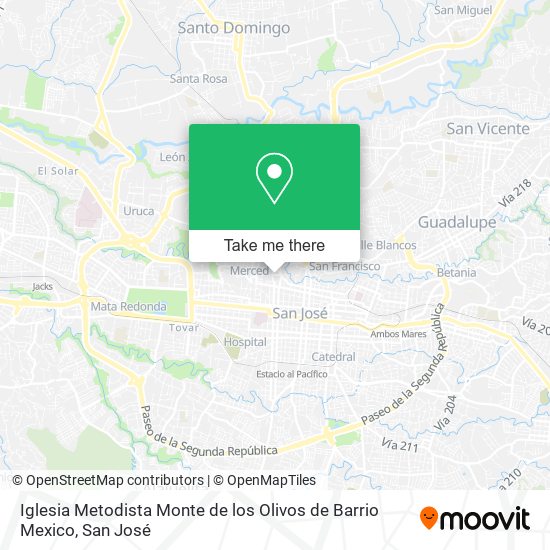 Iglesia Metodista Monte de los Olivos de Barrio Mexico map
