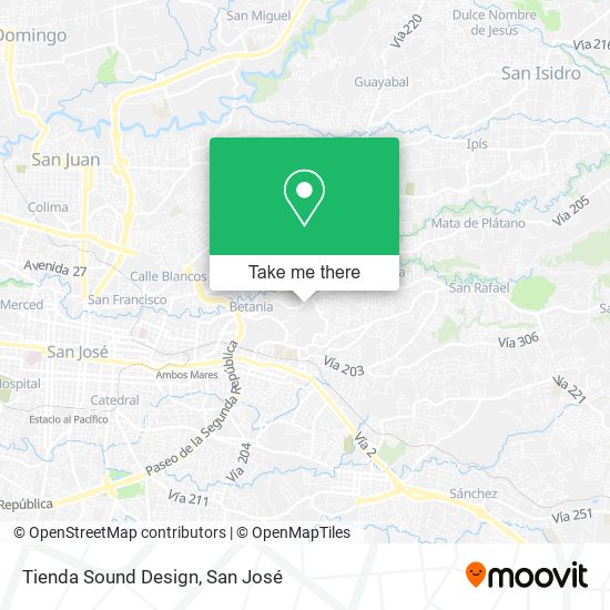 Tienda Sound Design map