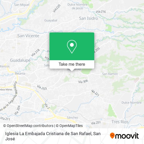 Mapa de Iglesia La Embajada Cristiana de San Rafael