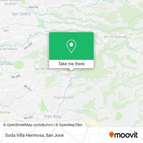 Soda Villa Hermosa map