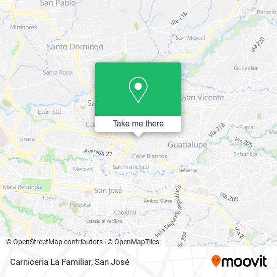 Carniceria La Familiar map