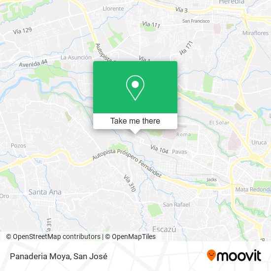 Panaderia Moya map