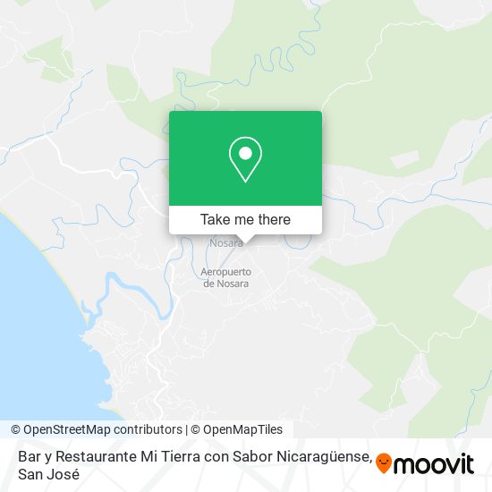 Bar y Restaurante Mi Tierra con Sabor Nicaragüense map