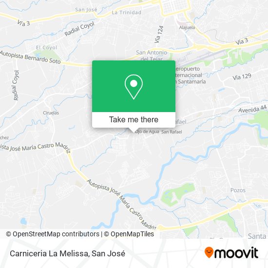 Mapa de Carniceria La Melissa
