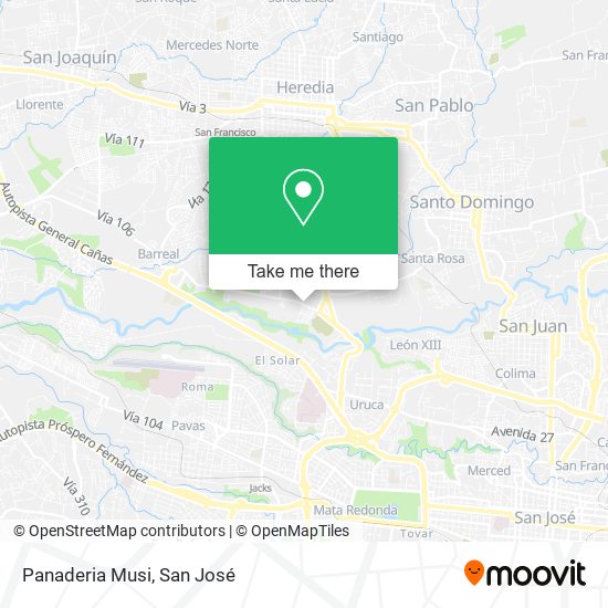 Panaderia Musi map