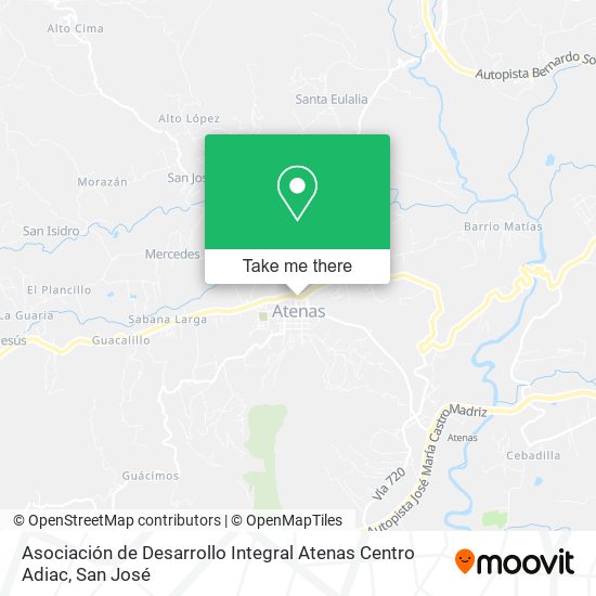 Asociación de Desarrollo Integral Atenas Centro Adiac map