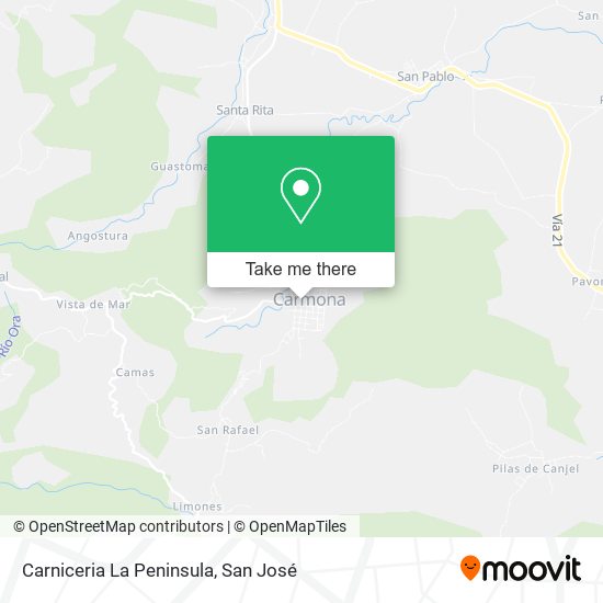 Mapa de Carniceria La Peninsula