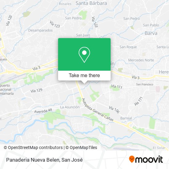 Panaderia Nueva Belen map