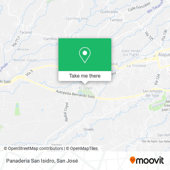 Panaderia San Isidro map