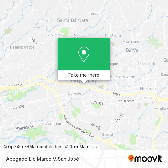 Abogado Lic Marco V map